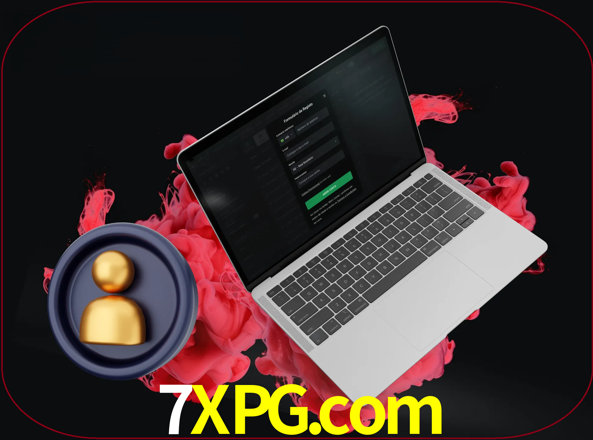 No cabeçalho do site 7xpg, clique no botão que o levará a um formulário especial onde terá de introduzir as suas informações actuais.
